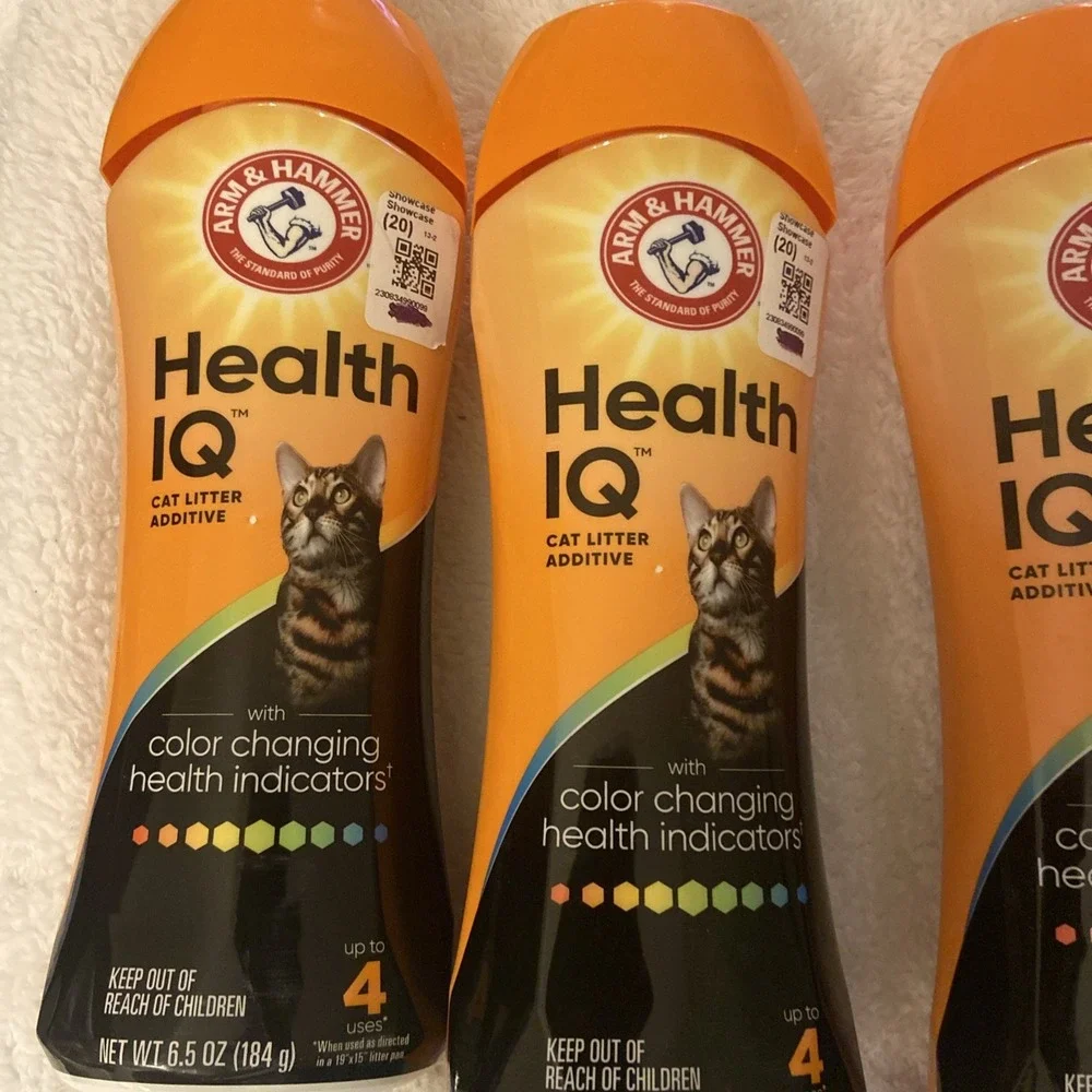 4X Arm & Hammer Health IQ Cat Litter Additive Color Health Indicators 6.5 oz NIB